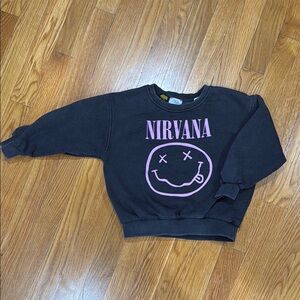 Zara Nirvana Black Sweatshirt